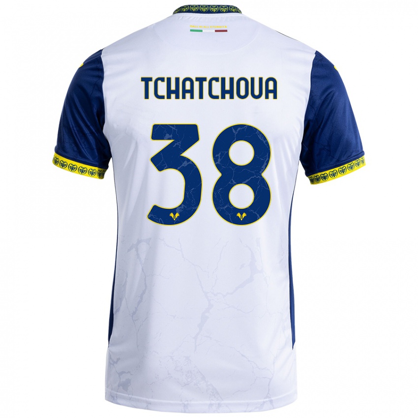 Criança Camisola Jackson Tchatchoua #38 Azul Branco Alternativa 2024/25 Camisa