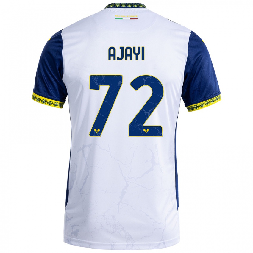 Criança Camisola Junior Ajayi #72 Azul Branco Alternativa 2024/25 Camisa