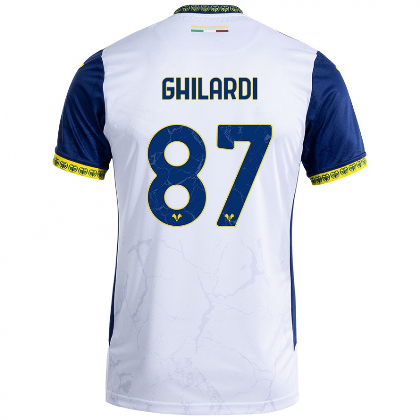 Criança Camisola Daniele Ghilardi #87 Azul Branco Alternativa 2024/25 Camisa