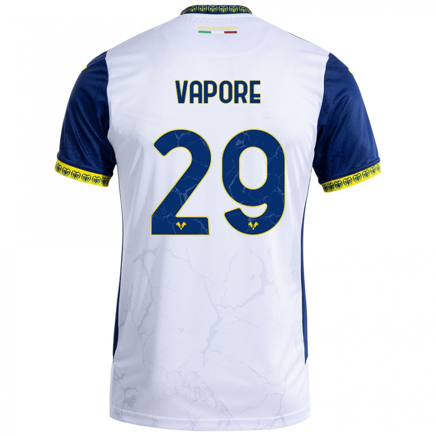 Criança Camisola Angelo Vapore #29 Azul Branco Alternativa 2024/25 Camisa