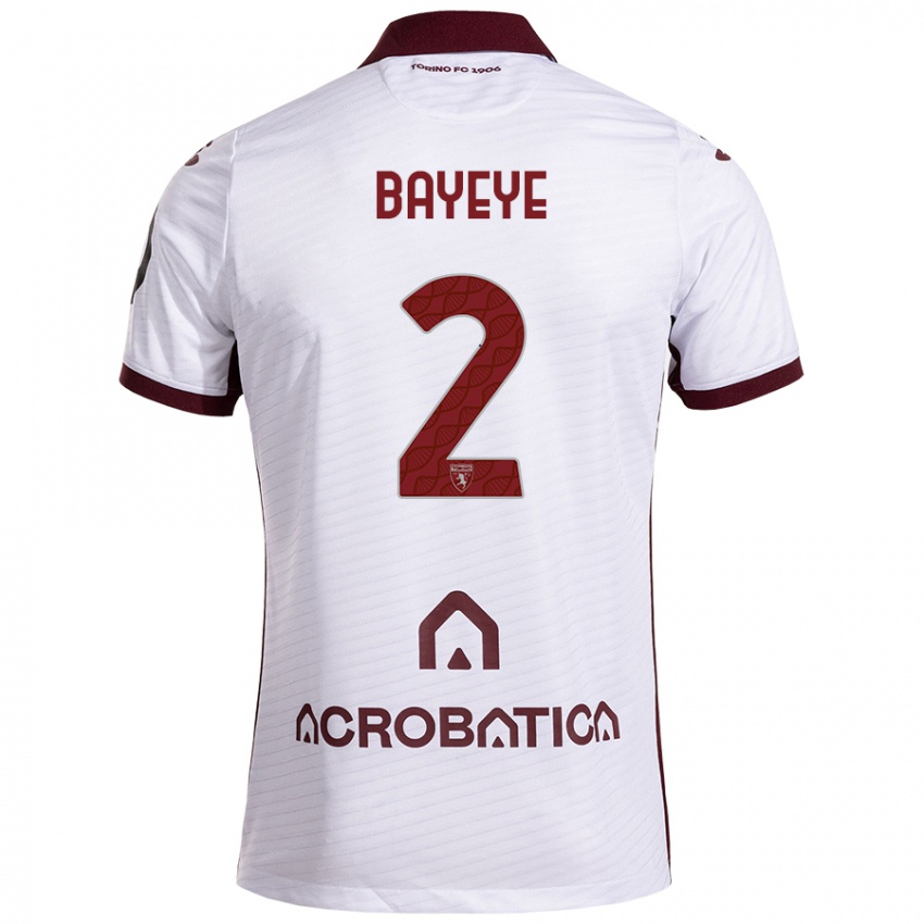 Criança Camisola Brian Bayeye #2 Castanho Branco Alternativa 2024/25 Camisa