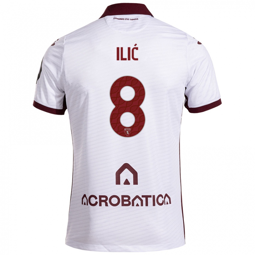 Criança Camisola Ivan Ilić #8 Castanho Branco Alternativa 2024/25 Camisa