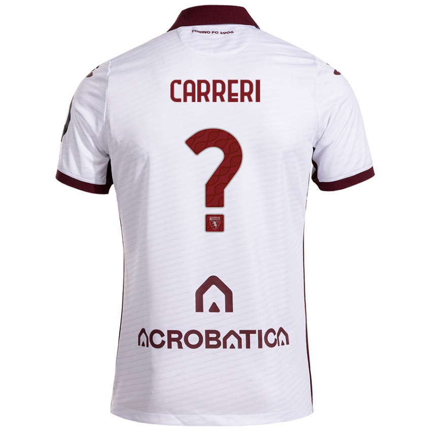 Criança Camisola Carlo Carreri #0 Castanho Branco Alternativa 2024/25 Camisa