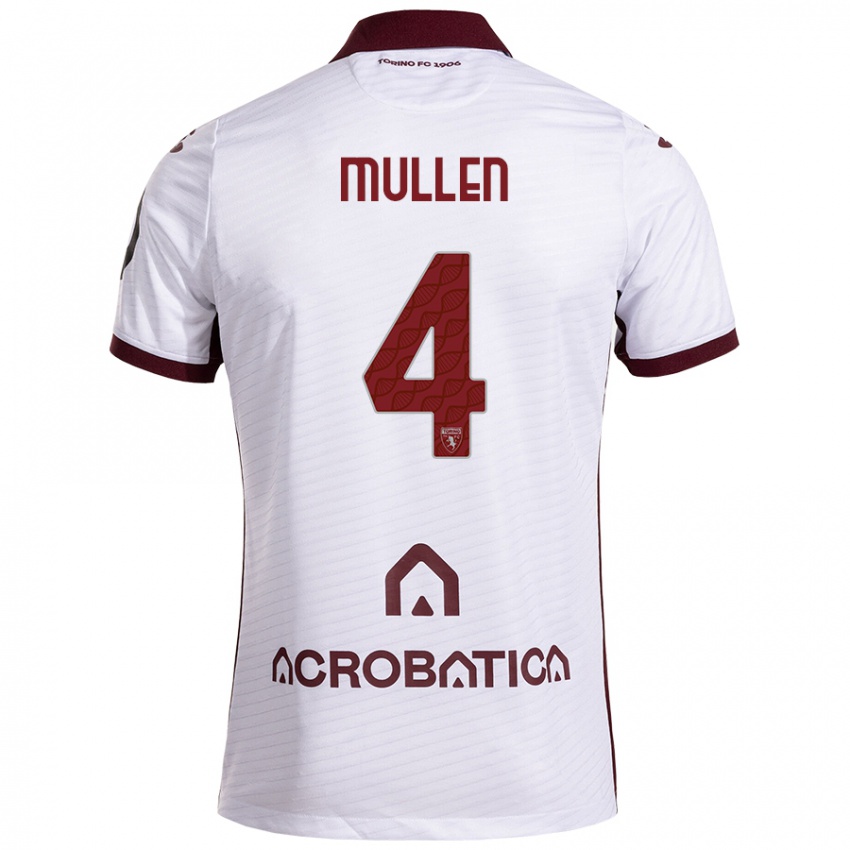 Criança Camisola Senan Mullen #4 Castanho Branco Alternativa 2024/25 Camisa