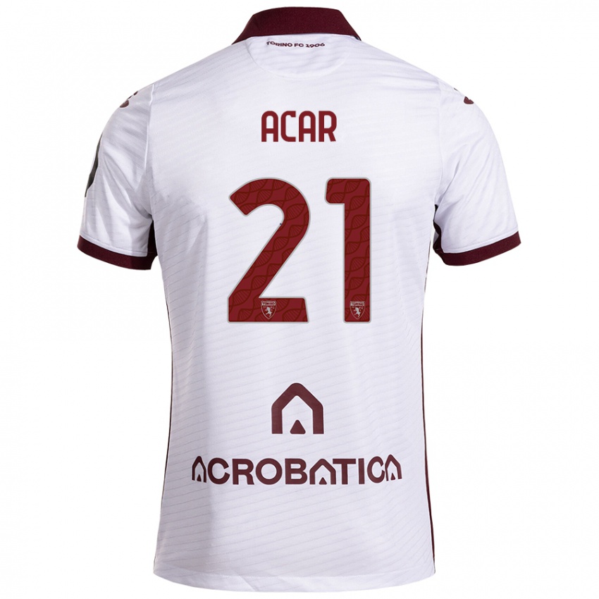 Criança Camisola Emirhan Acar #21 Castanho Branco Alternativa 2024/25 Camisa