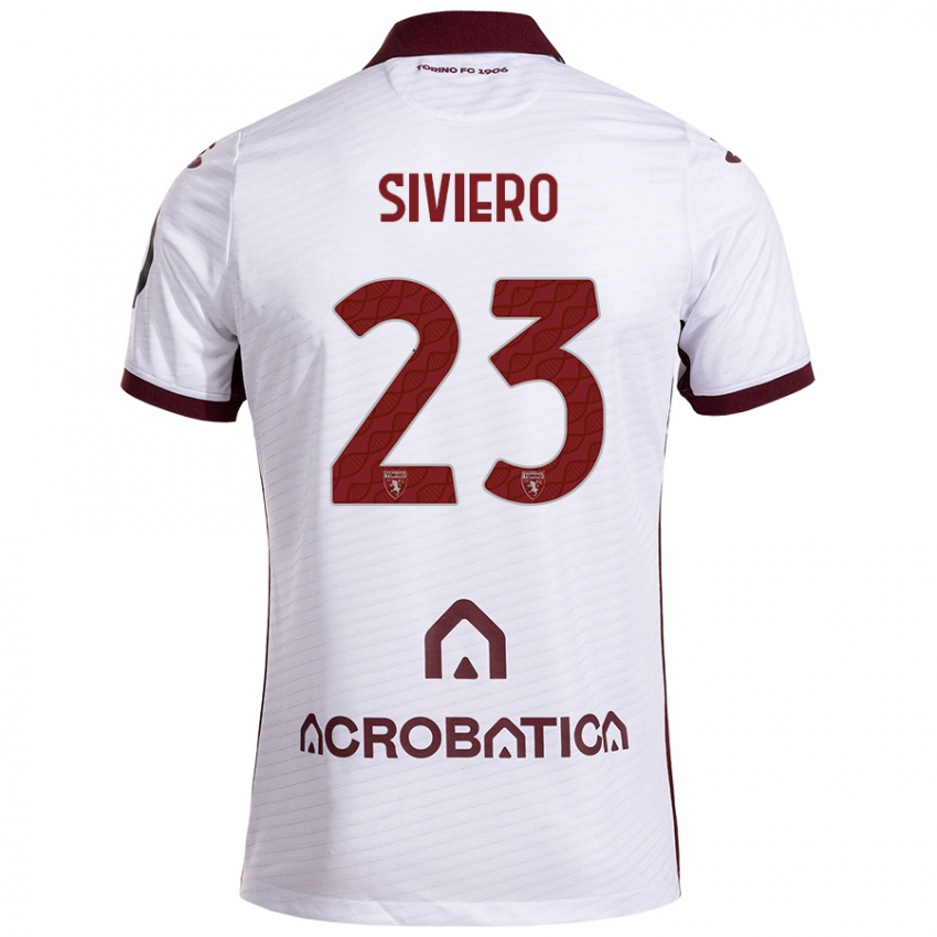 Criança Camisola Lapo Siviero #23 Castanho Branco Alternativa 2024/25 Camisa