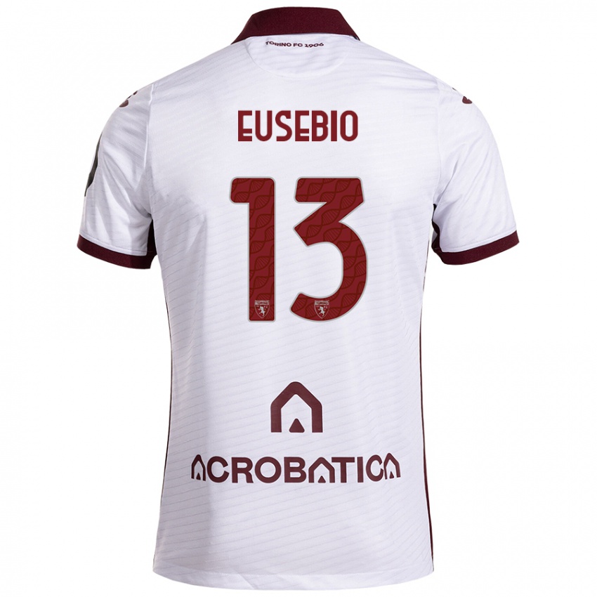 Criança Camisola Chiara Eusebio #13 Castanho Branco Alternativa 2024/25 Camisa