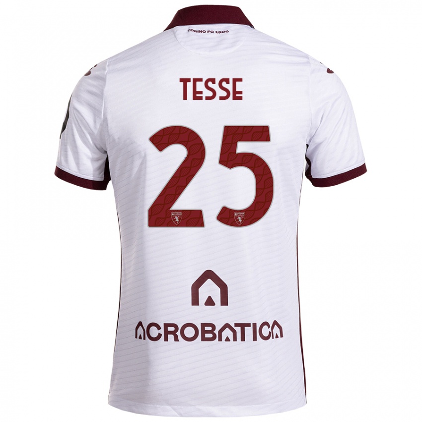 Criança Camisola Manuela Tesse #25 Castanho Branco Alternativa 2024/25 Camisa