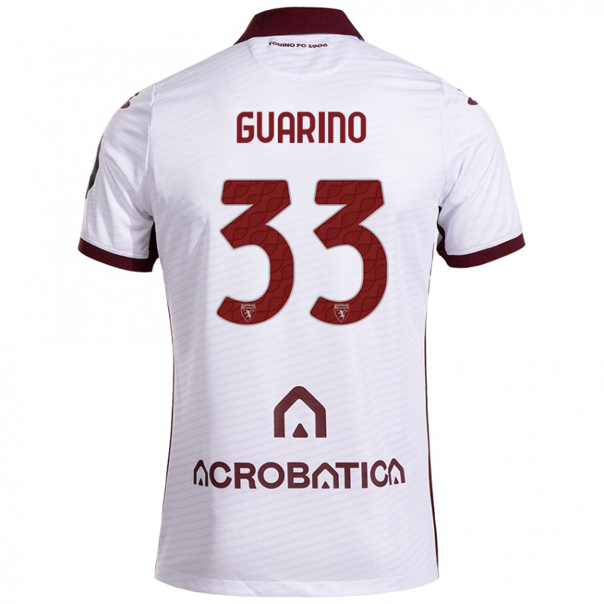 Criança Camisola Rita Guarino #33 Castanho Branco Alternativa 2024/25 Camisa