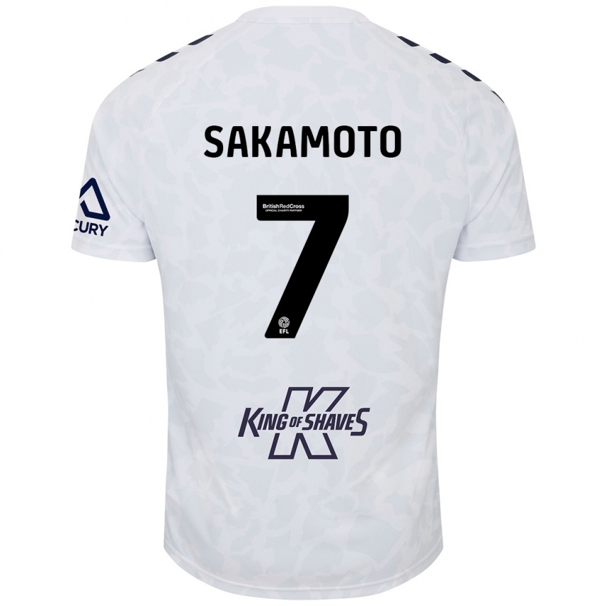 Criança Camisola Tatsuhiro Sakamoto #7 Branco Alternativa 2024/25 Camisa