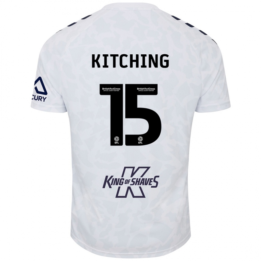 Criança Camisola Liam Kitching #15 Branco Alternativa 2024/25 Camisa