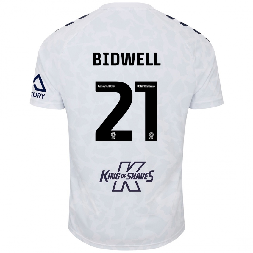 Criança Camisola Jake Bidwell #21 Branco Alternativa 2024/25 Camisa