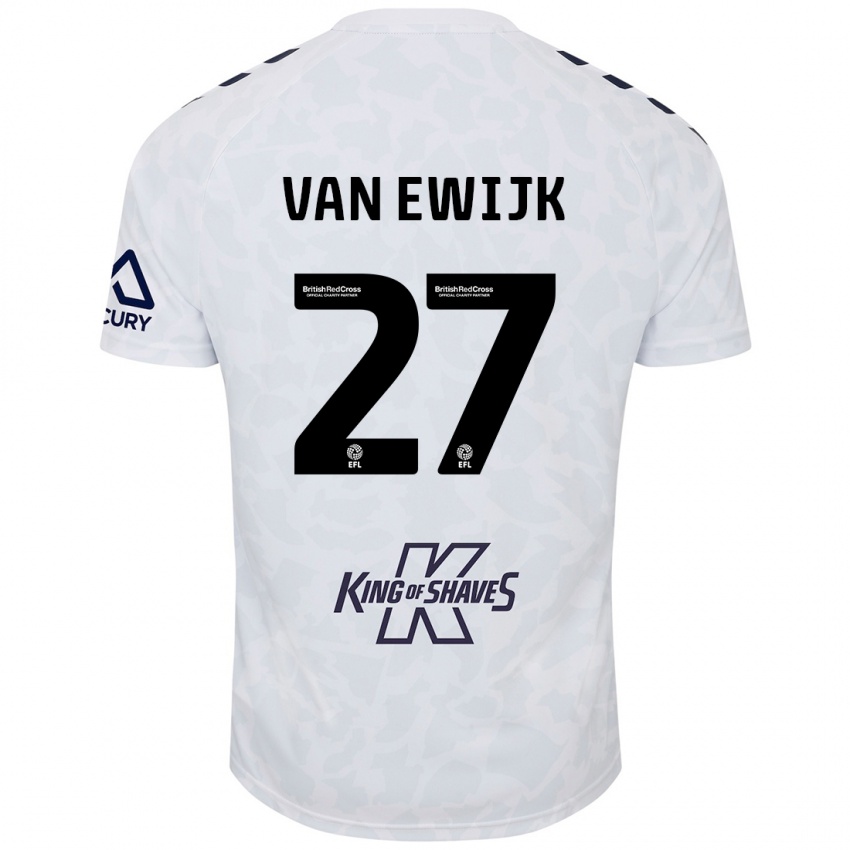 Criança Camisola Milan Van Ewijk #27 Branco Alternativa 2024/25 Camisa