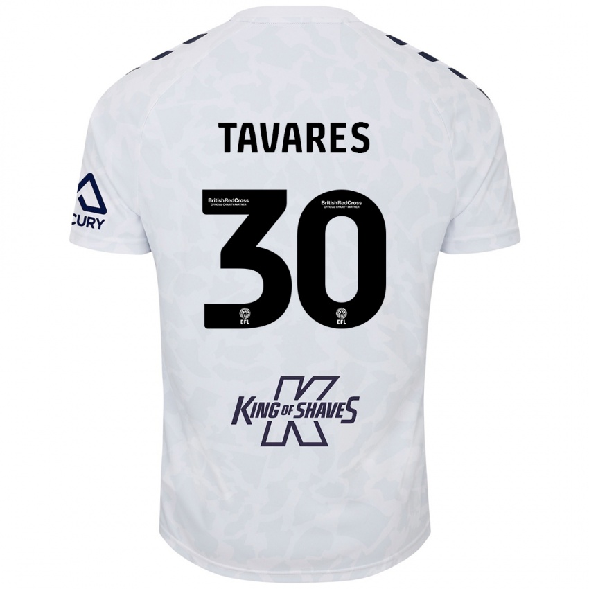 Criança Camisola Fábio Tavares #30 Branco Alternativa 2024/25 Camisa