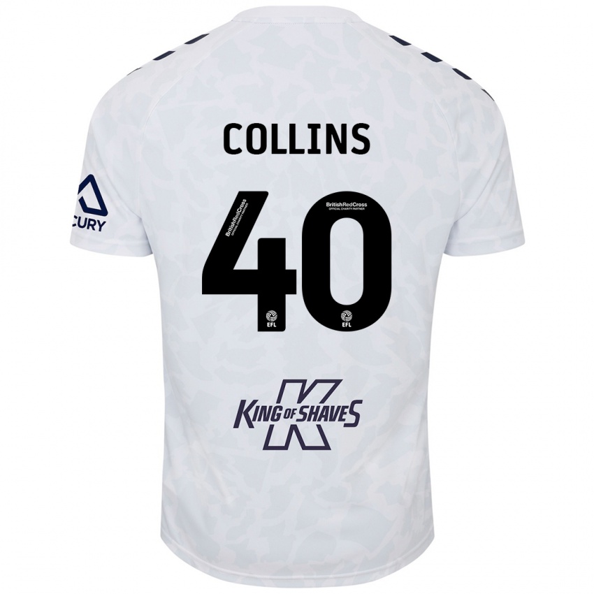 Criança Camisola Brad Collins #40 Branco Alternativa 2024/25 Camisa