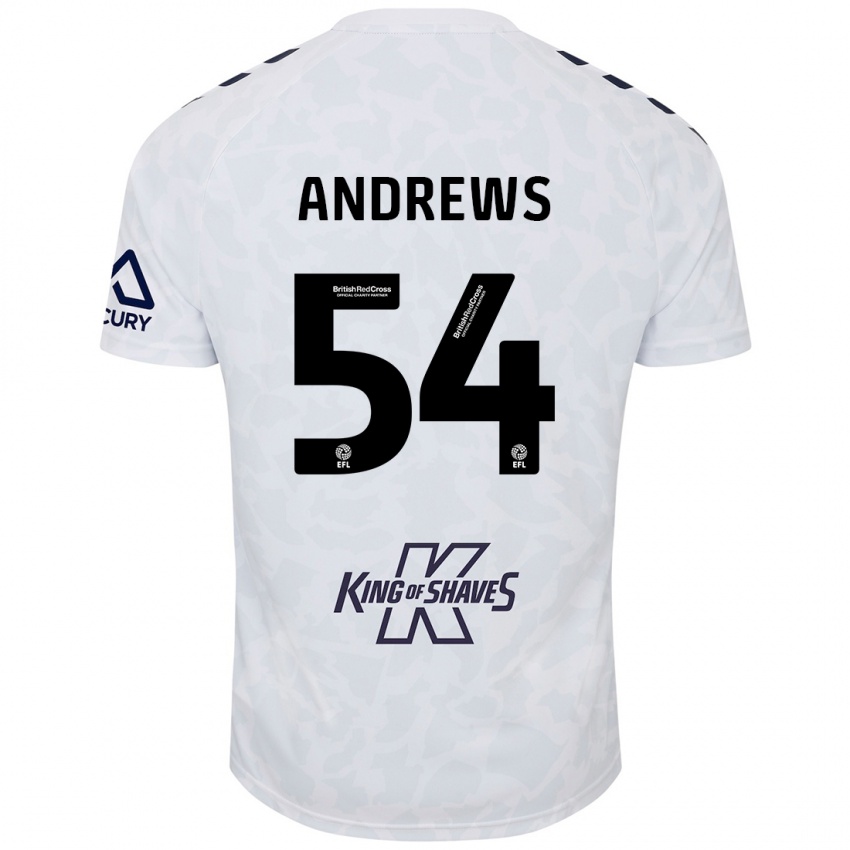 Criança Camisola Kai Andrews #54 Branco Alternativa 2024/25 Camisa