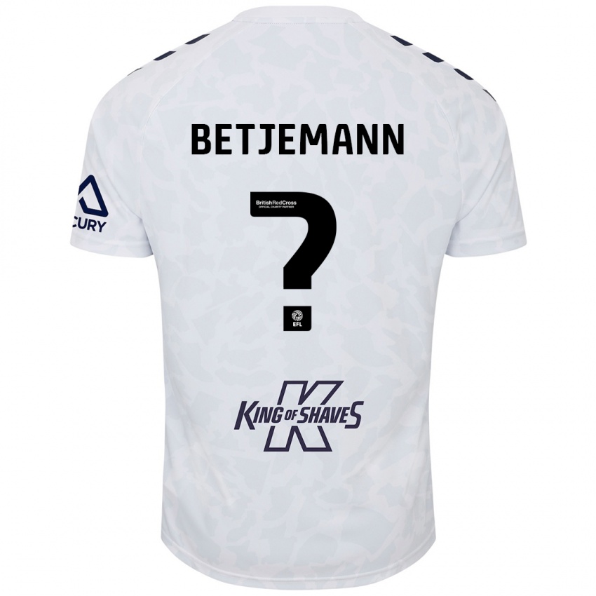 Criança Camisola Elliot Betjemann #0 Branco Alternativa 2024/25 Camisa