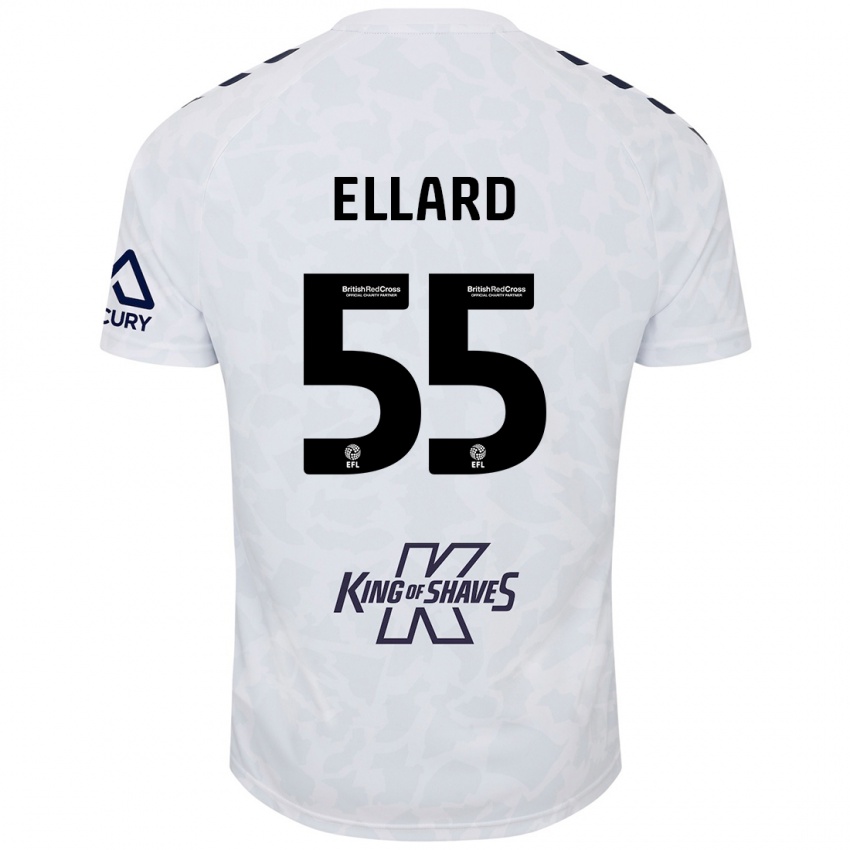 Criança Camisola Aston Ellard #55 Branco Alternativa 2024/25 Camisa