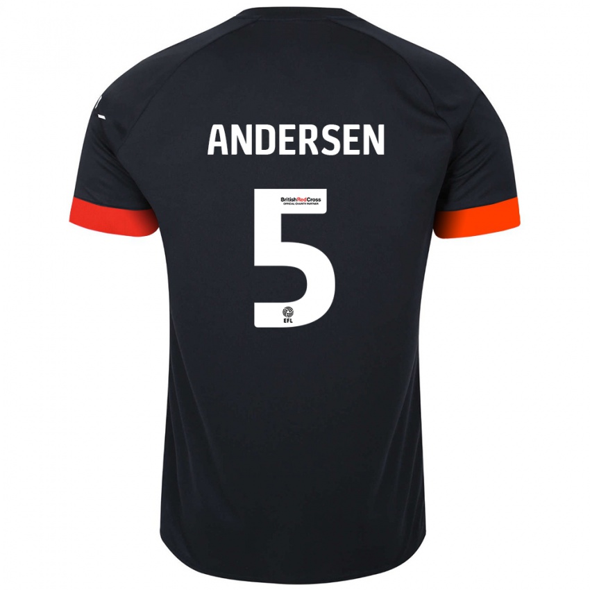 Criança Camisola Mads Andersen #5 Laranja Preto Alternativa 2024/25 Camisa