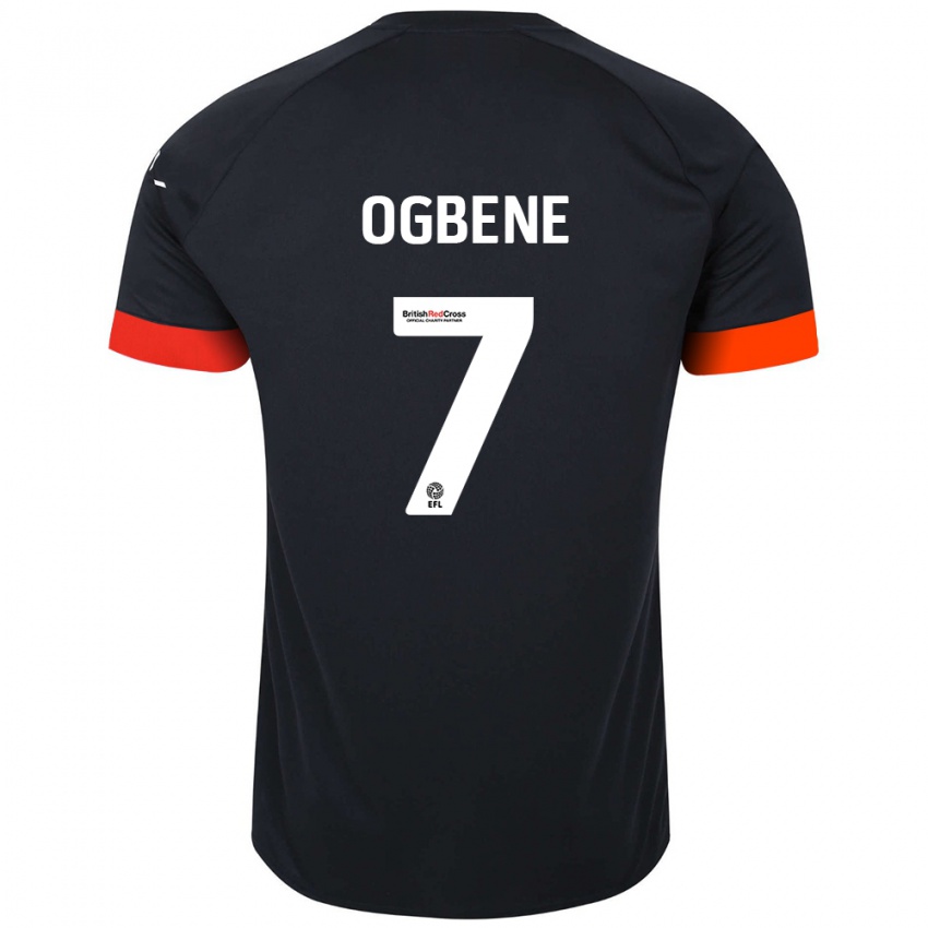 Criança Camisola Chiedozie Ogbene #7 Laranja Preto Alternativa 2024/25 Camisa