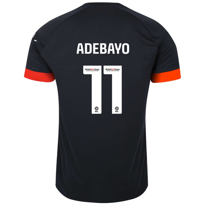 Criança Camisola Elijah Adebayo #11 Laranja Preto Alternativa 2024/25 Camisa