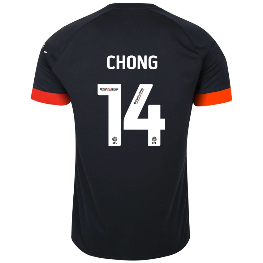 Criança Camisola Tahith Chong #14 Laranja Preto Alternativa 2024/25 Camisa