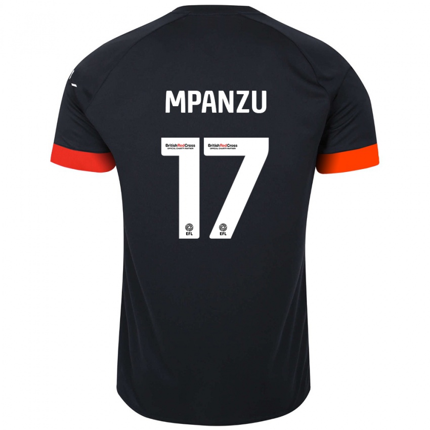 Criança Camisola Pelly Ruddock Mpanzu #17 Laranja Preto Alternativa 2024/25 Camisa