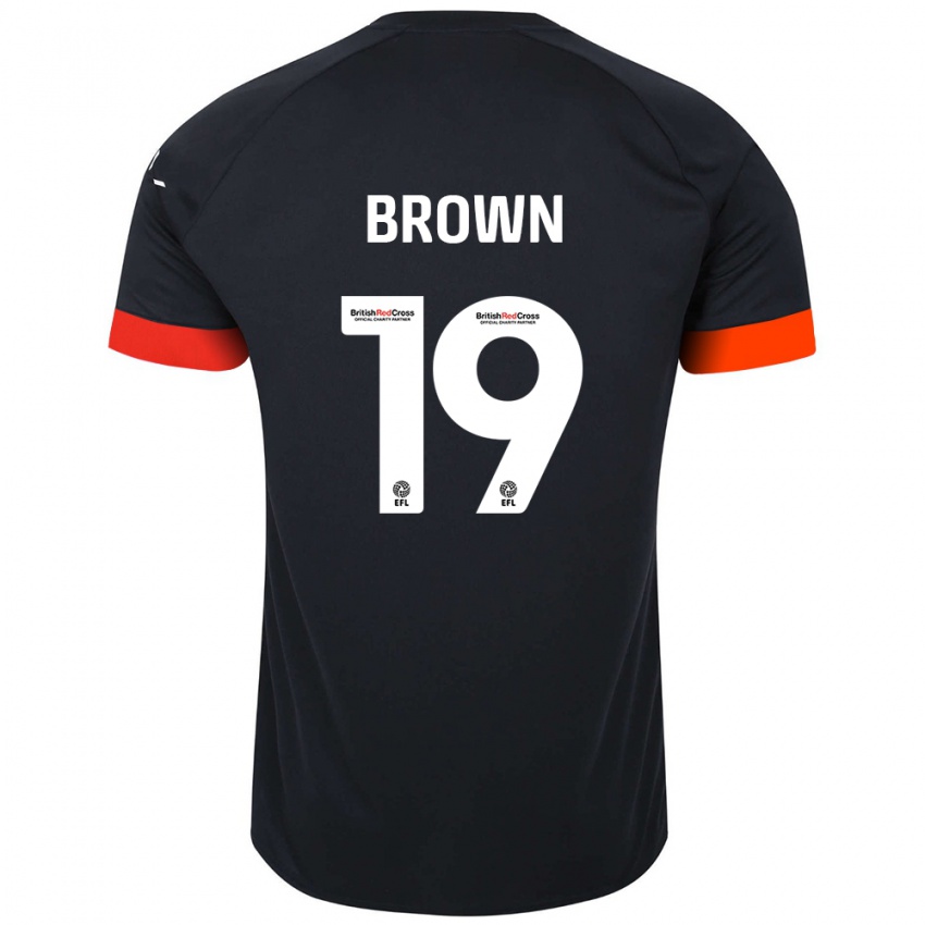 Criança Camisola Jacob Brown #19 Laranja Preto Alternativa 2024/25 Camisa