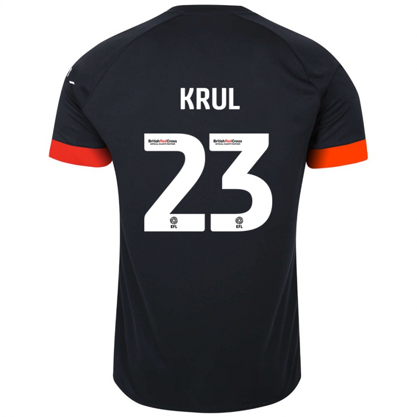 Criança Camisola Tim Krul #23 Laranja Preto Alternativa 2024/25 Camisa