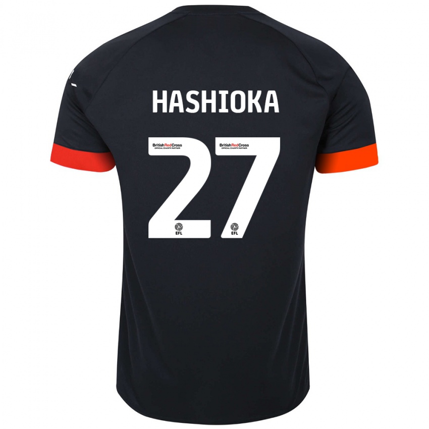 Criança Camisola Daiki Hashioka #27 Laranja Preto Alternativa 2024/25 Camisa