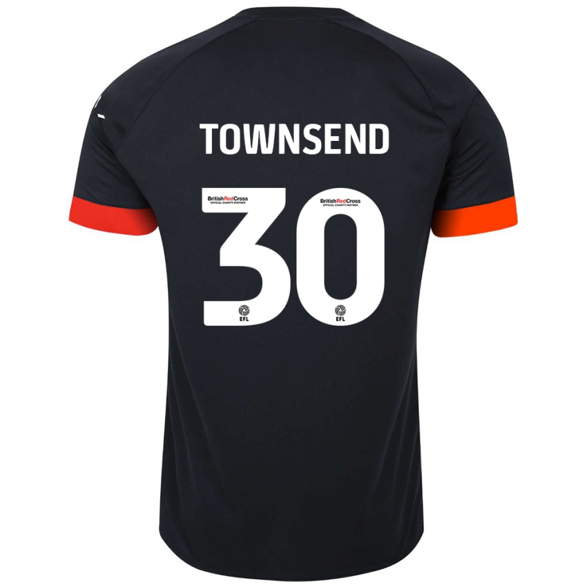 Criança Camisola Andros Townsend #30 Laranja Preto Alternativa 2024/25 Camisa