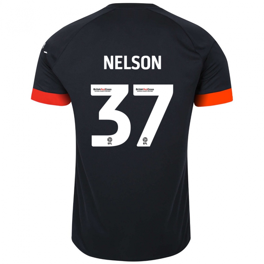 Criança Camisola Zack Nelson #37 Laranja Preto Alternativa 2024/25 Camisa