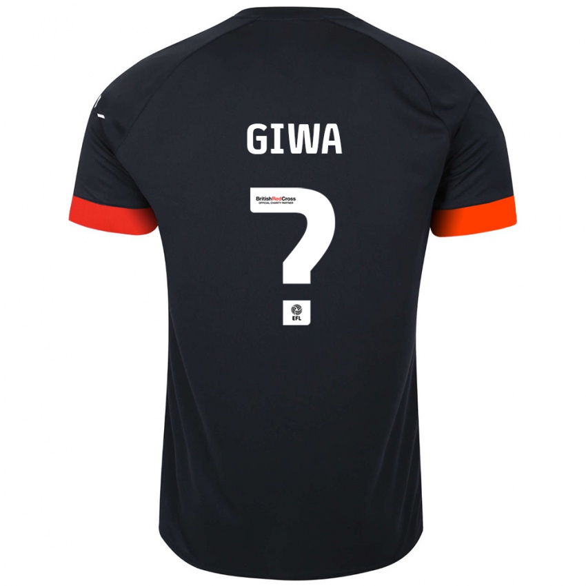 Criança Camisola Tyrell Giwa #0 Laranja Preto Alternativa 2024/25 Camisa