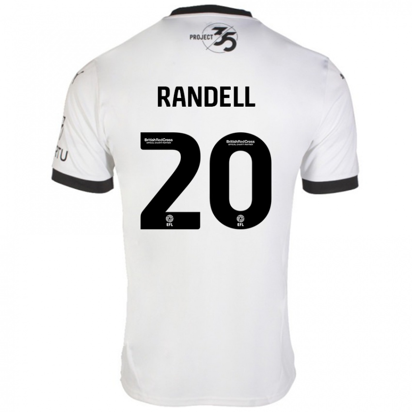 Criança Camisola Adam Randell #20 Preto Branco Alternativa 2024/25 Camisa