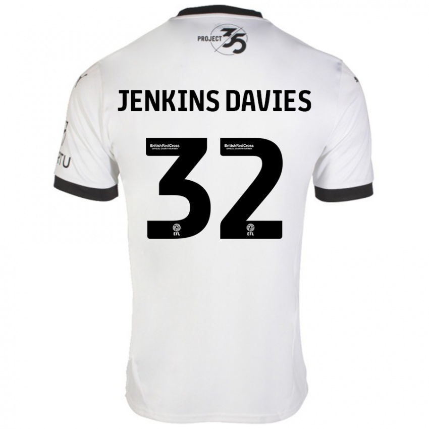 Criança Camisola Will Jenkins-Davies #32 Preto Branco Alternativa 2024/25 Camisa