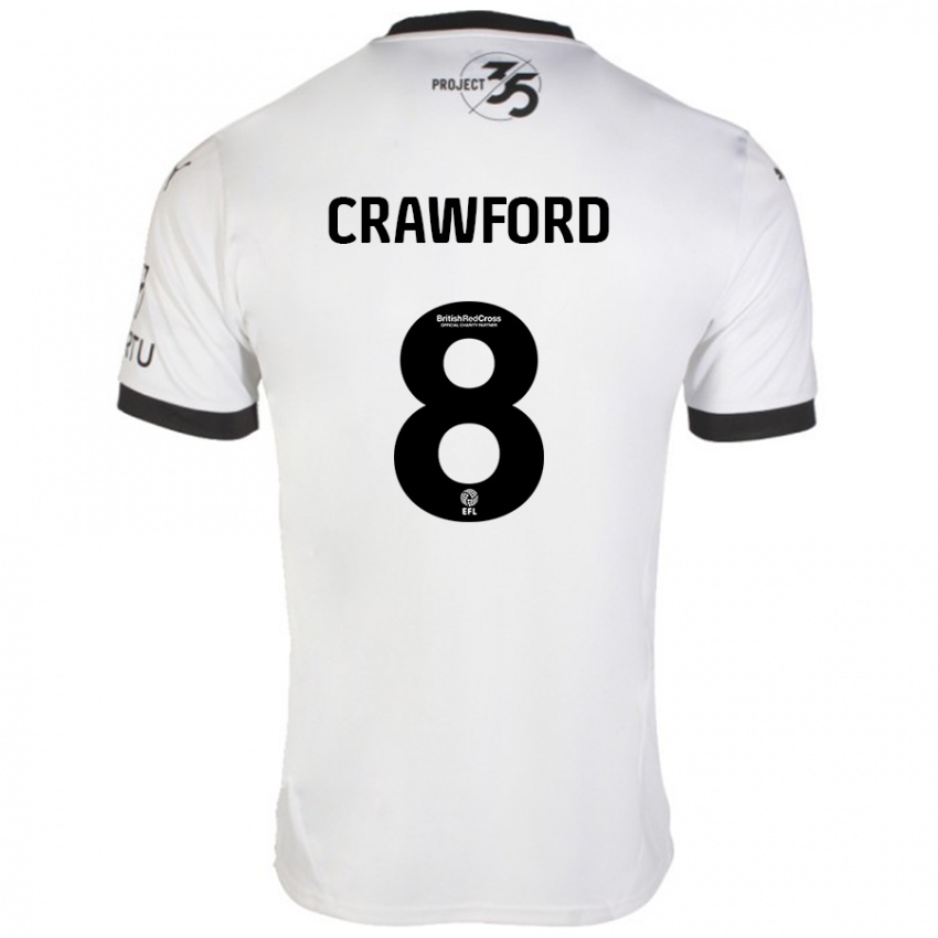 Criança Camisola Imy Crawford #8 Preto Branco Alternativa 2024/25 Camisa