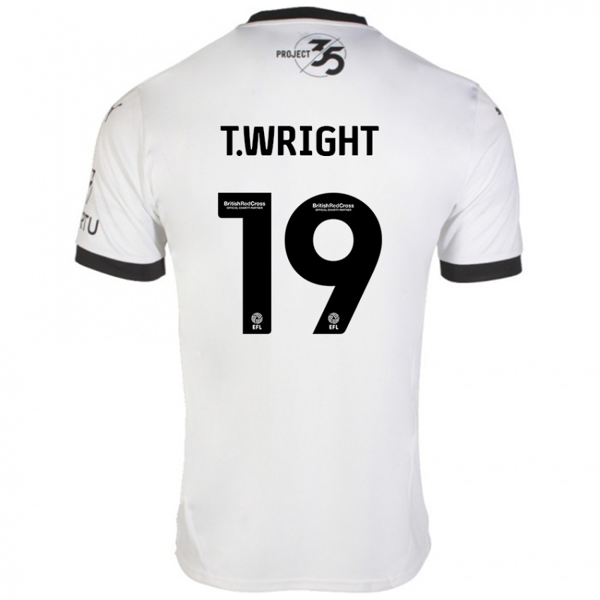 Criança Camisola Tyreik Wright #19 Preto Branco Alternativa 2024/25 Camisa