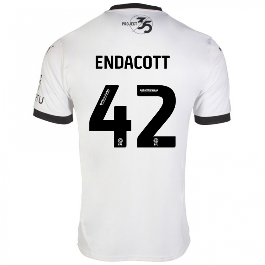 Criança Camisola Jack Endacott #42 Preto Branco Alternativa 2024/25 Camisa