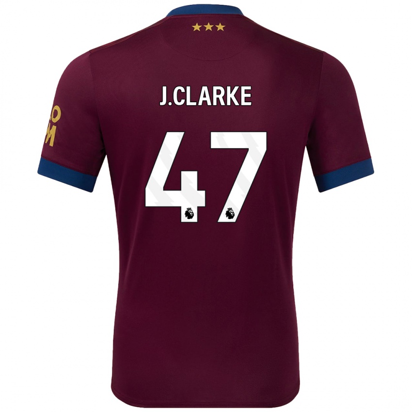 Criança Camisola Jack Clarke #47 Castanho Alternativa 2024/25 Camisa