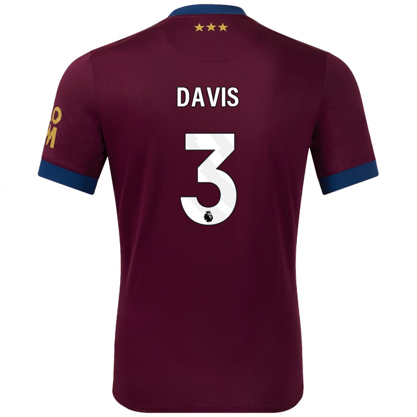 Criança Camisola Leif Davis #3 Castanho Alternativa 2024/25 Camisa