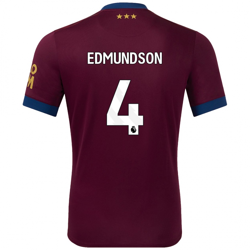 Criança Camisola George Edmundson #4 Castanho Alternativa 2024/25 Camisa