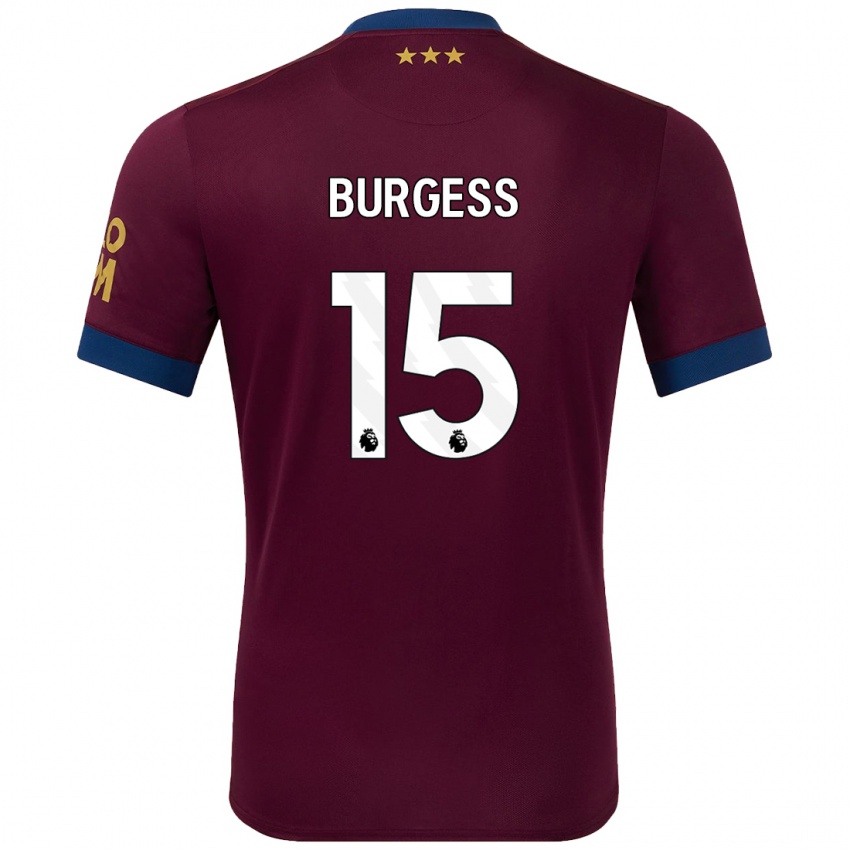 Criança Camisola Cameron Burgess #15 Castanho Alternativa 2024/25 Camisa