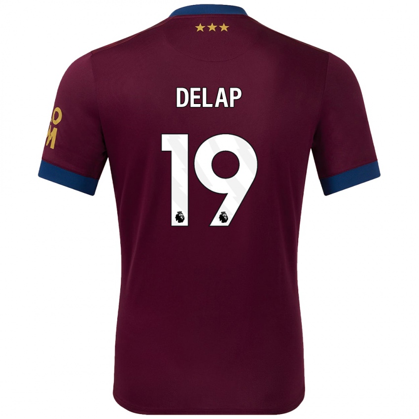 Criança Camisola Liam Delap #19 Castanho Alternativa 2024/25 Camisa