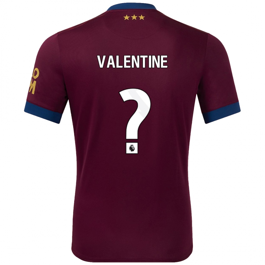 Criança Camisola Nico Valentine #0 Castanho Alternativa 2024/25 Camisa