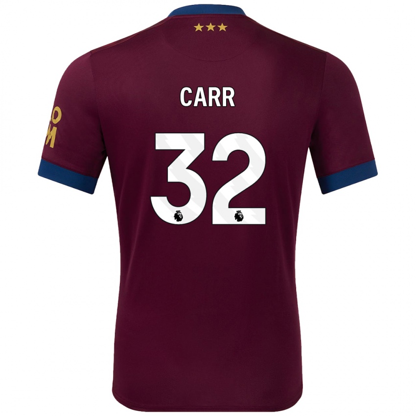 Criança Camisola Ryan Carr #32 Castanho Alternativa 2024/25 Camisa