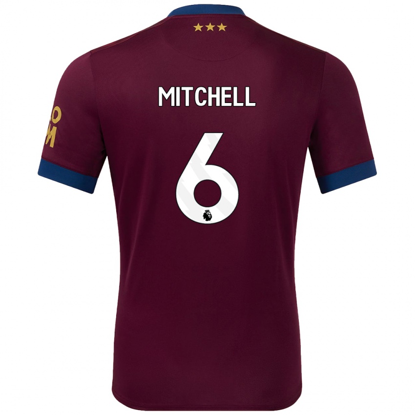 Criança Camisola Leah Mitchell #6 Castanho Alternativa 2024/25 Camisa