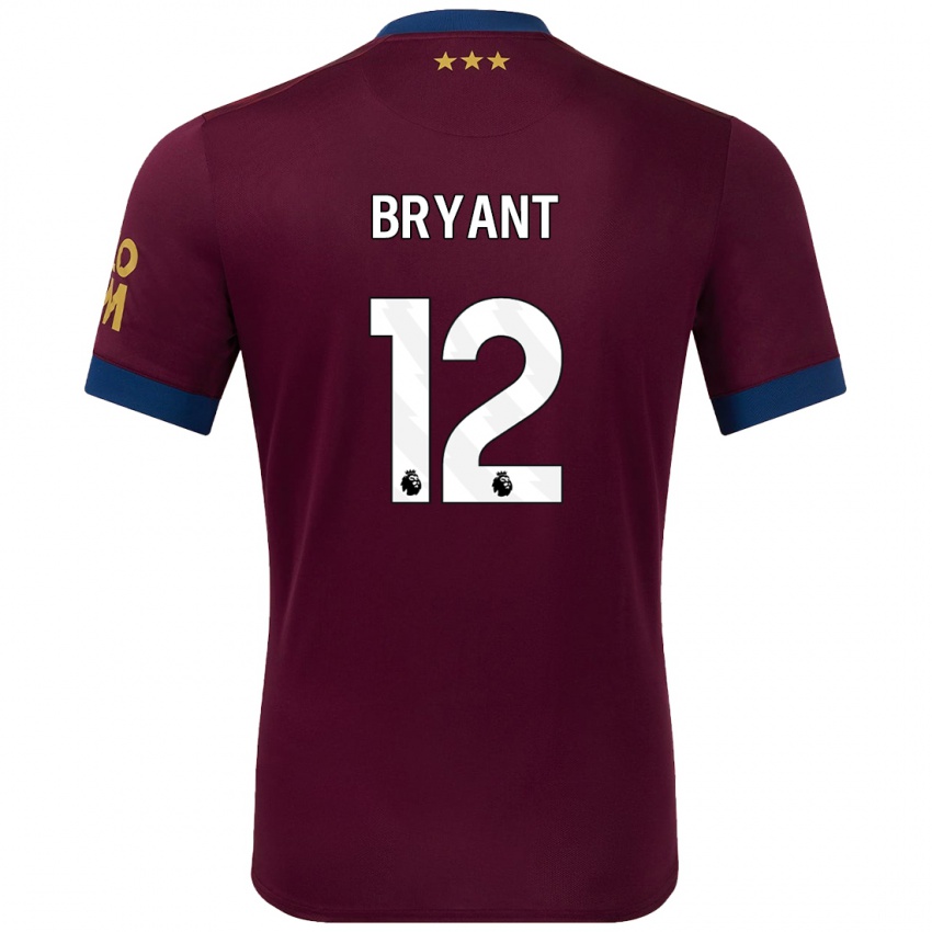 Criança Camisola Issy Bryant #12 Castanho Alternativa 2024/25 Camisa