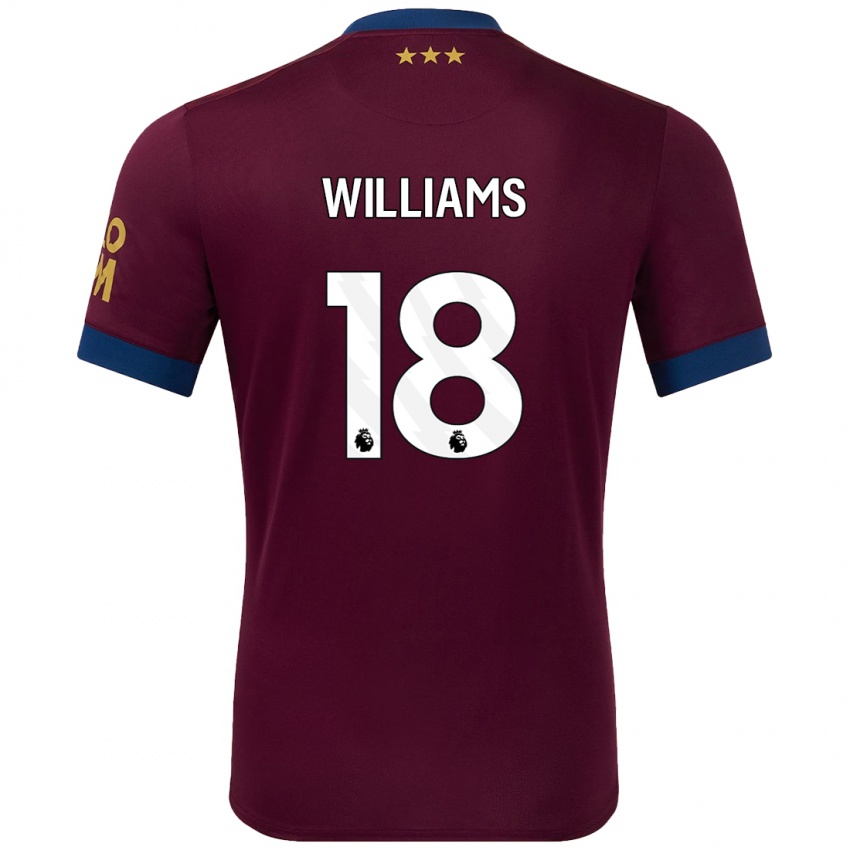 Criança Camisola Brandon Williams #18 Castanho Alternativa 2024/25 Camisa