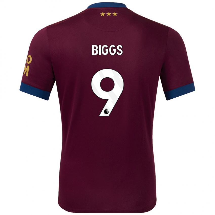 Criança Camisola Maddie Biggs #9 Castanho Alternativa 2024/25 Camisa