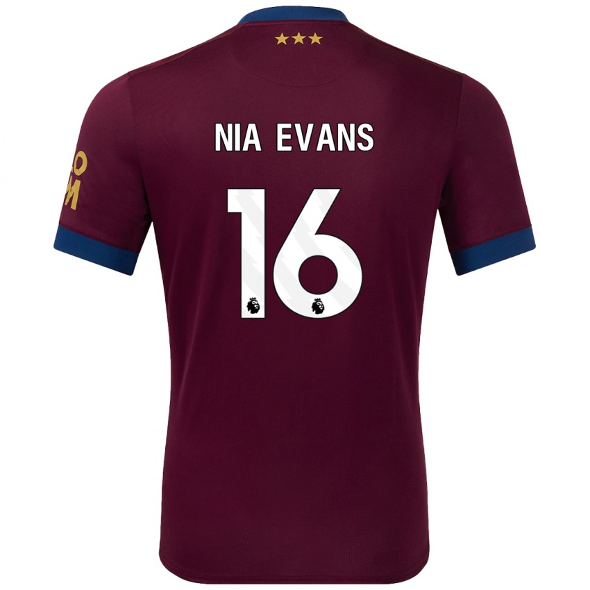 Criança Camisola Nia Evans #16 Castanho Alternativa 2024/25 Camisa